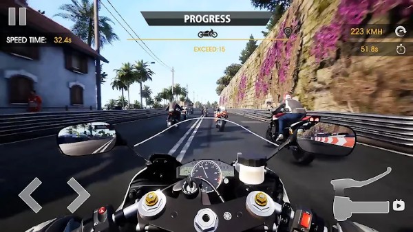 摩托车特技竞速赛游戏(turbo bike slame race)