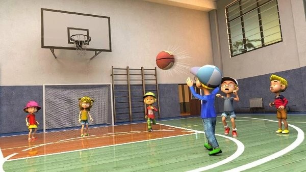 学校夏季运动会游泳和射箭游戏(schoolsummer)