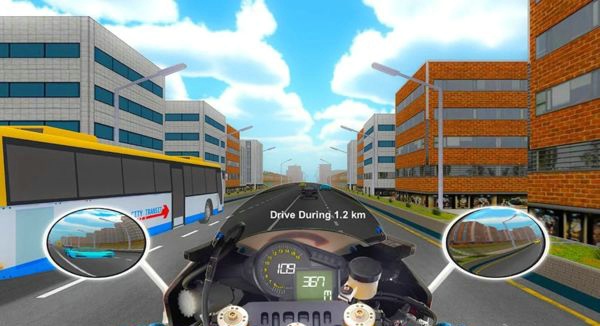 vr公路摩托车竞速手机游戏