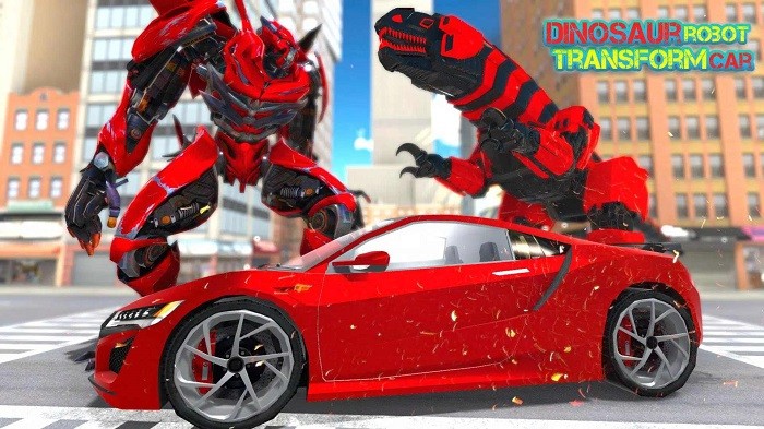恐龙汽车机器人改造游戏(dinosaur robot transform)