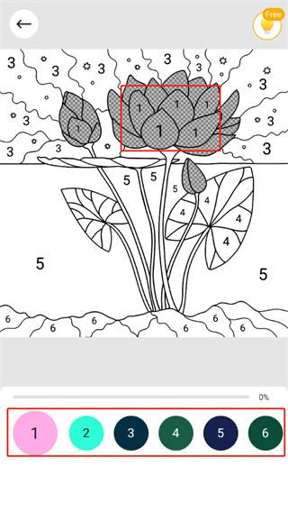 乐涂数字填色怎么玩说明