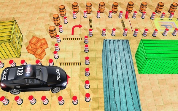 现代警车停车场3d游戏(police car parking)
