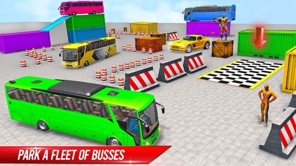 超级英雄巴士停车场游戏(super hero bus parking)