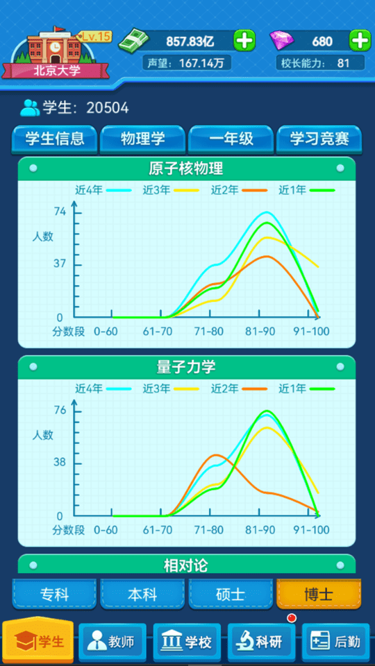 模拟经营我的大学最新版本(更名我的大学)