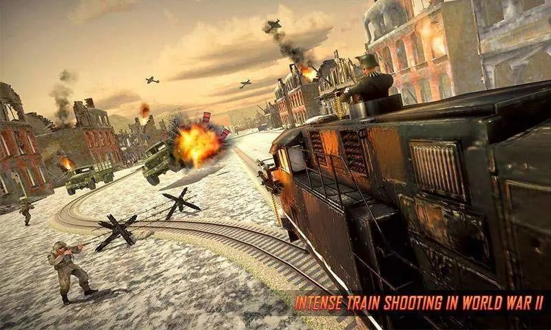 二战生存战役游戏(ww2 army train shooter)