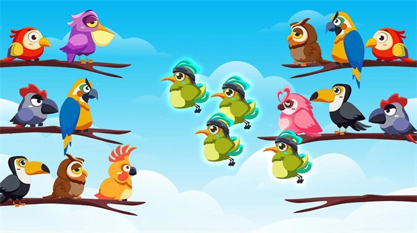 小鸟种类拼图官方版(bird sort color)
