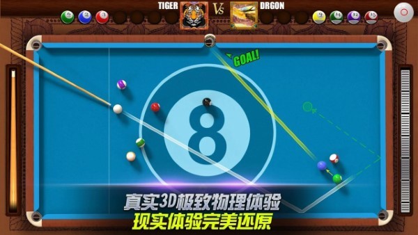 真实的3d台球游戏