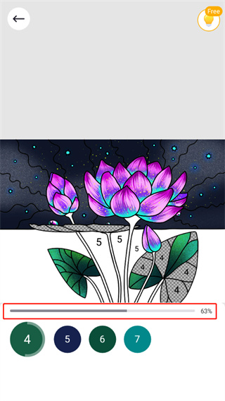 乐涂数字填色怎么玩说明