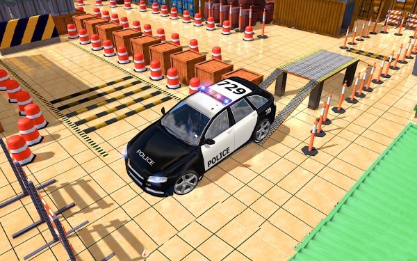 现代警车停车场3d游戏(police car parking)