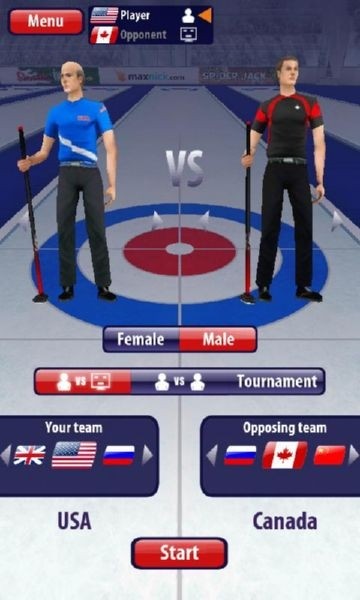 冰壶3d小游戏(curling3d)