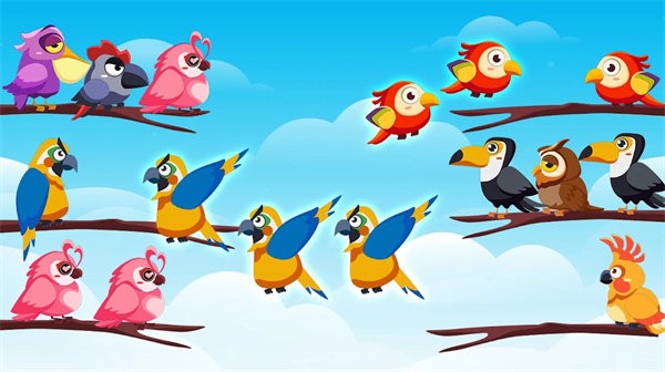 小鸟种类拼图官方版(bird sort color)
