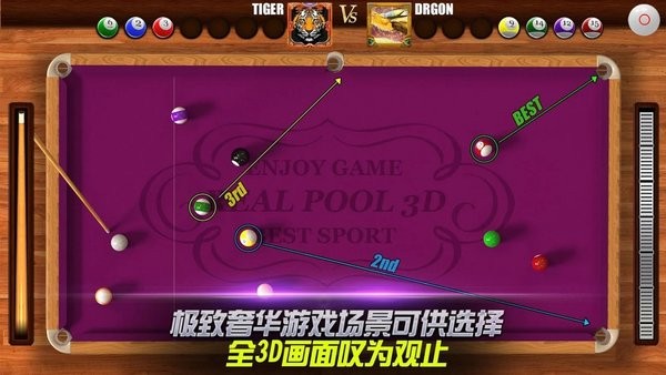3d台球比赛游戏