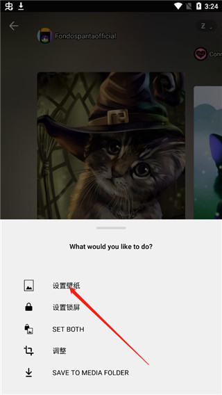 Zedge设置壁纸方法