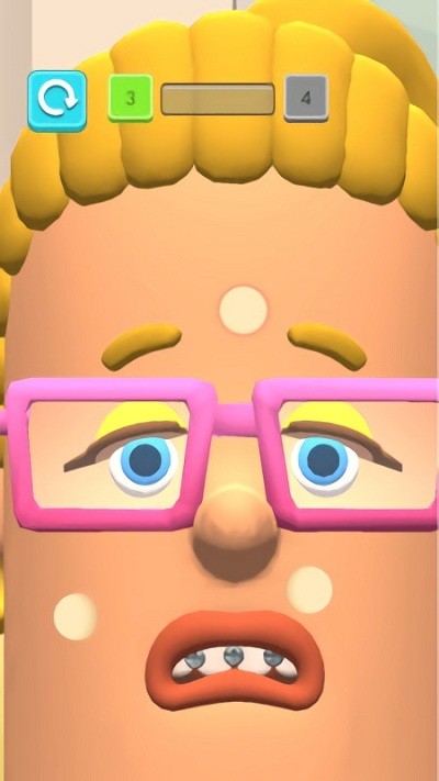 挤爆痘痘小游戏