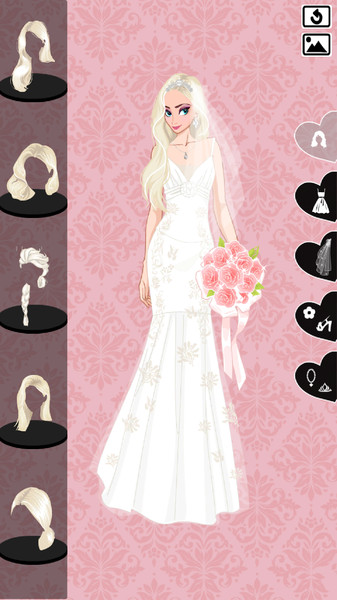 冰雪女王的婚礼化妆游戏