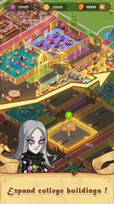 闲置魔法学校游戏
