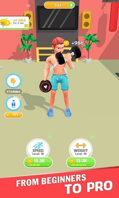 闲置健身锻炼游戏(idle workout fitness)