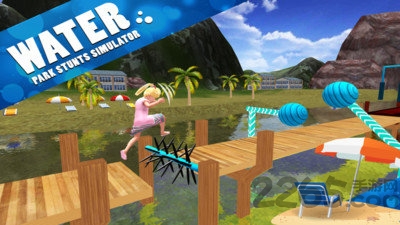 孩子们的水上乐园游戏(Kids Stunts Water Park Jumping Simulator Game)