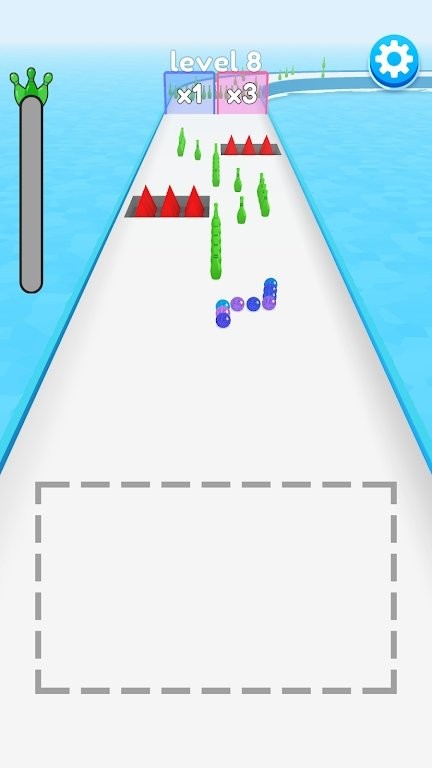 拖动保龄球小游戏(draw & roll)