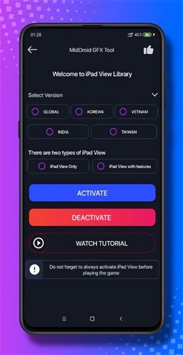 gfx tool 90 fps ipad view app
