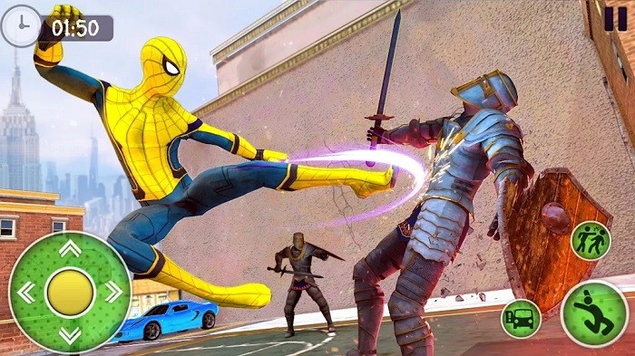 蜘蛛侠帮派决斗3d游戏(spider super hero gangster 3d)