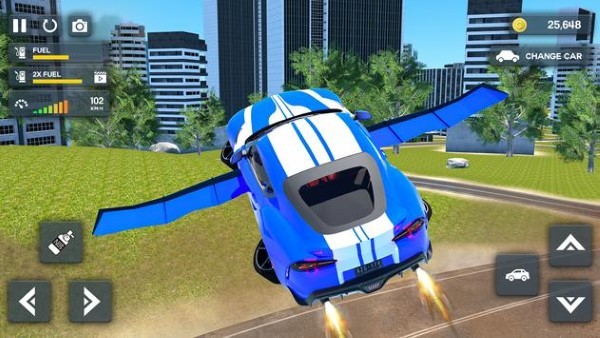现代飞行汽车模拟器3d游戏