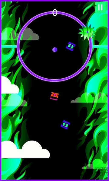 黑色火焰几何波折手机版
