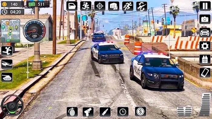 警车极限追击游戏