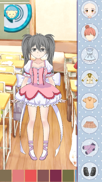 动漫美少女装扮小游戏