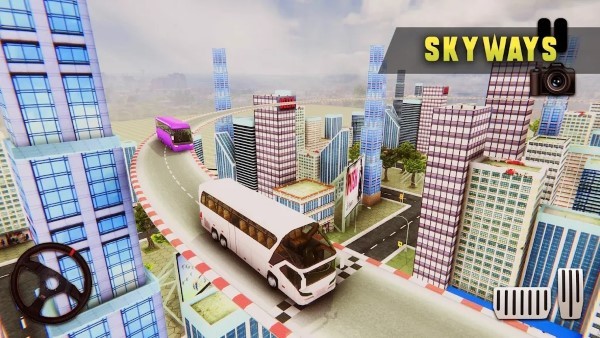 城市公车巴士特技游戏(city coach bus stunt)