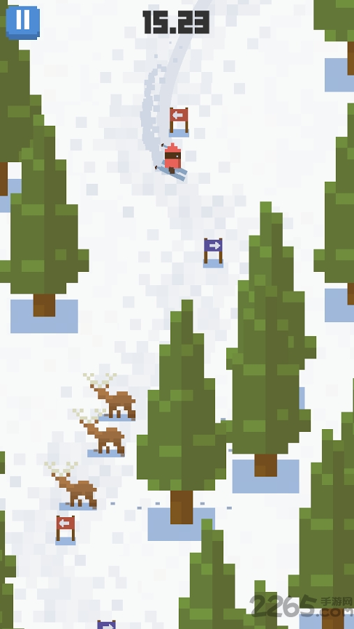 雪人山滑雪单机游戏