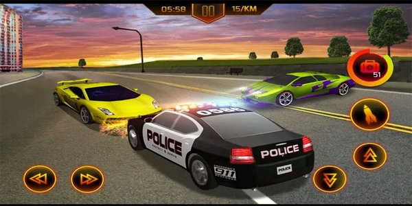 警车追逐战小游戏(Police Car Chase)