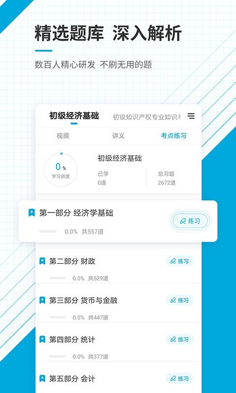 初级经济师准题库手机版