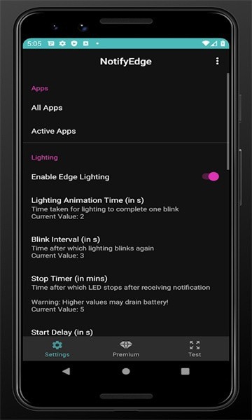 侧屏闪光+app(Edge lighting+)