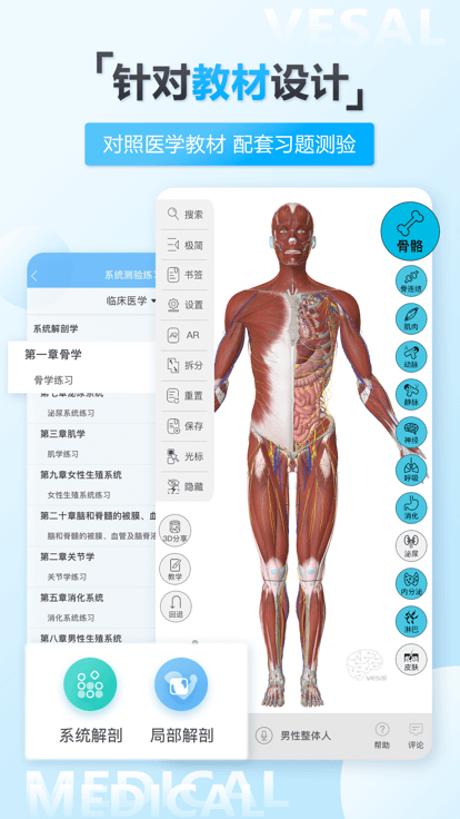 维萨里3d解剖app 维萨里3d解剖官方版下载