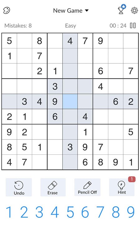 每日趣味数独游戏