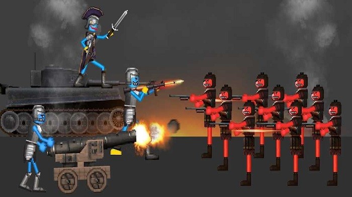 火柴人对决游乐场游戏(Stickman Battle Playground)