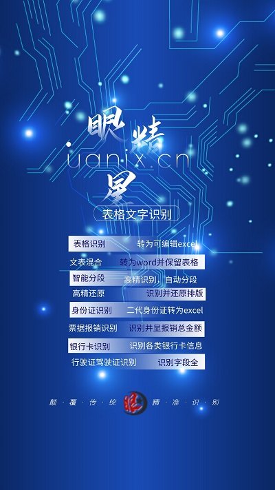 眼精星表格文字识别软件