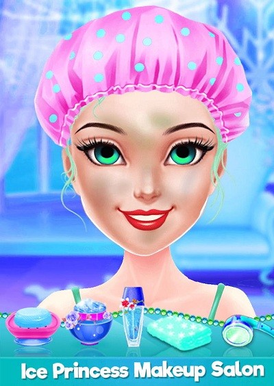 公主女孩化妆沙龙游戏(ice princess)