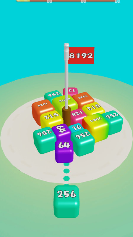 旋转的2048游戏