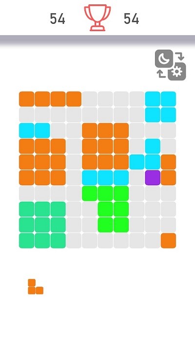 昼夜方块拼图游戏(block game)