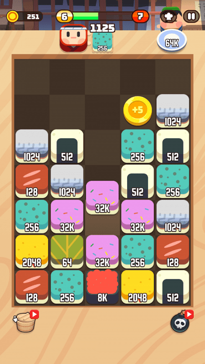 寿司2048游戏 寿司2048手机版下载
