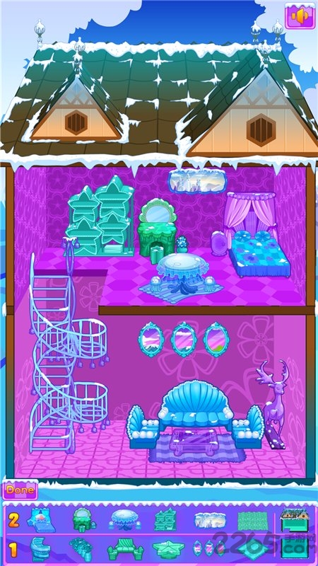 冰雪公主娃娃屋布置游戏 冰雪公主娃娃屋布置手机游戏下载
