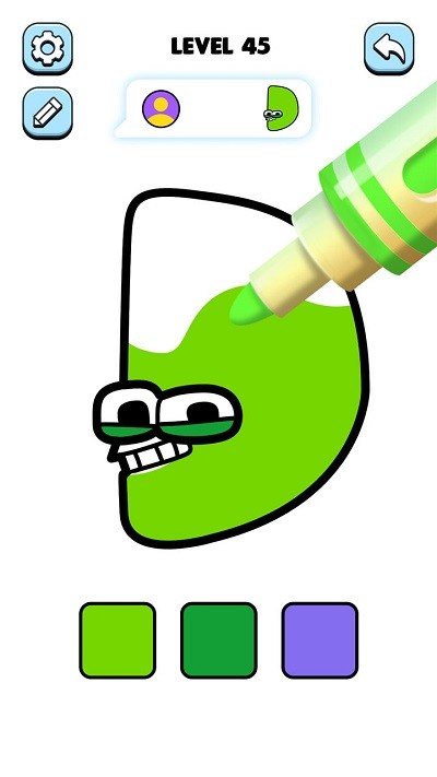 字母涂色游戏