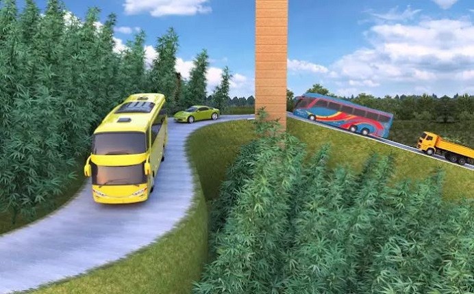 欧洲城市巴士驾驶3d