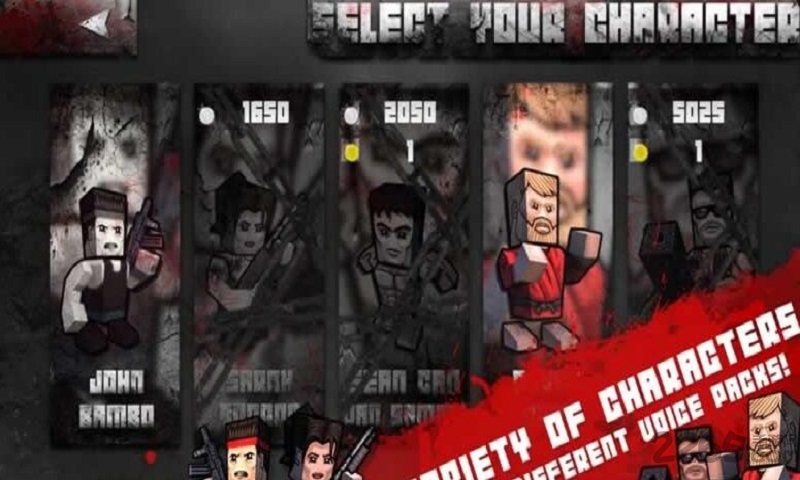 方块人僵尸大战手机游戏