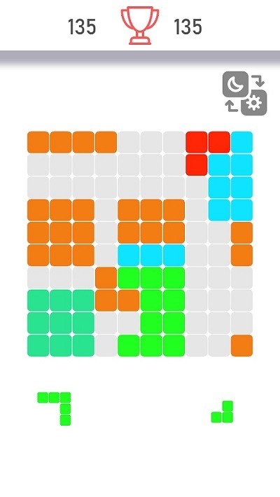 昼夜方块拼图游戏(block game)