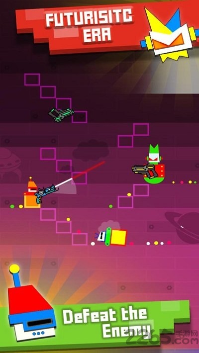 方块人跳跃射击最新版