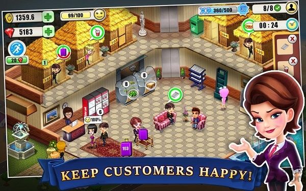 酒店大亨无限金币钻石版(ResortTycoon)