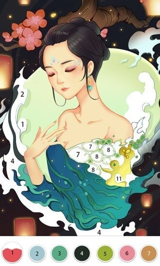 墨涂数字填色游戏